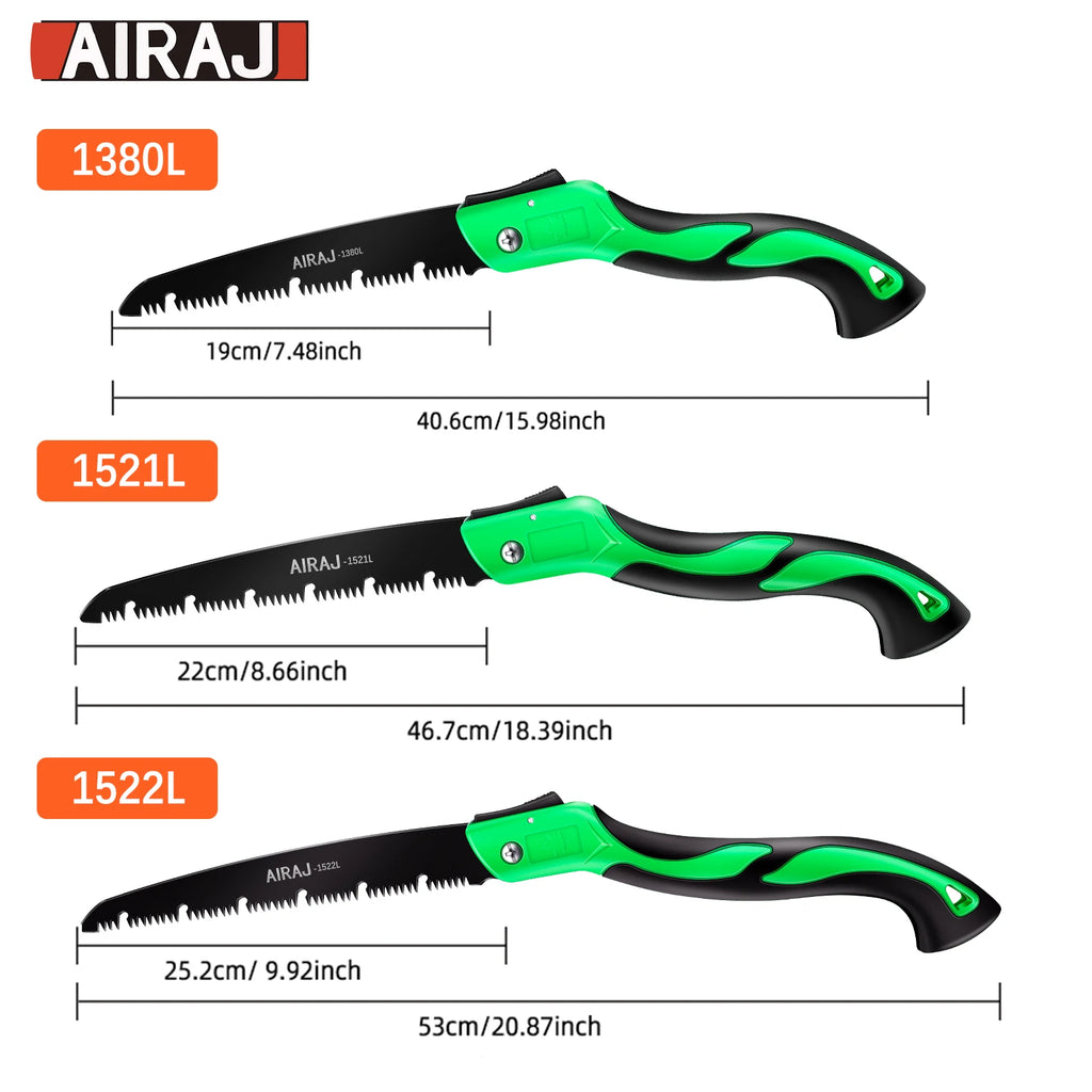 AIRAJ 1pc Extended Multi-functional Hand Saw, Woodworking Portable Steel Saw, Outdoor Tree And Camping Hand Saw