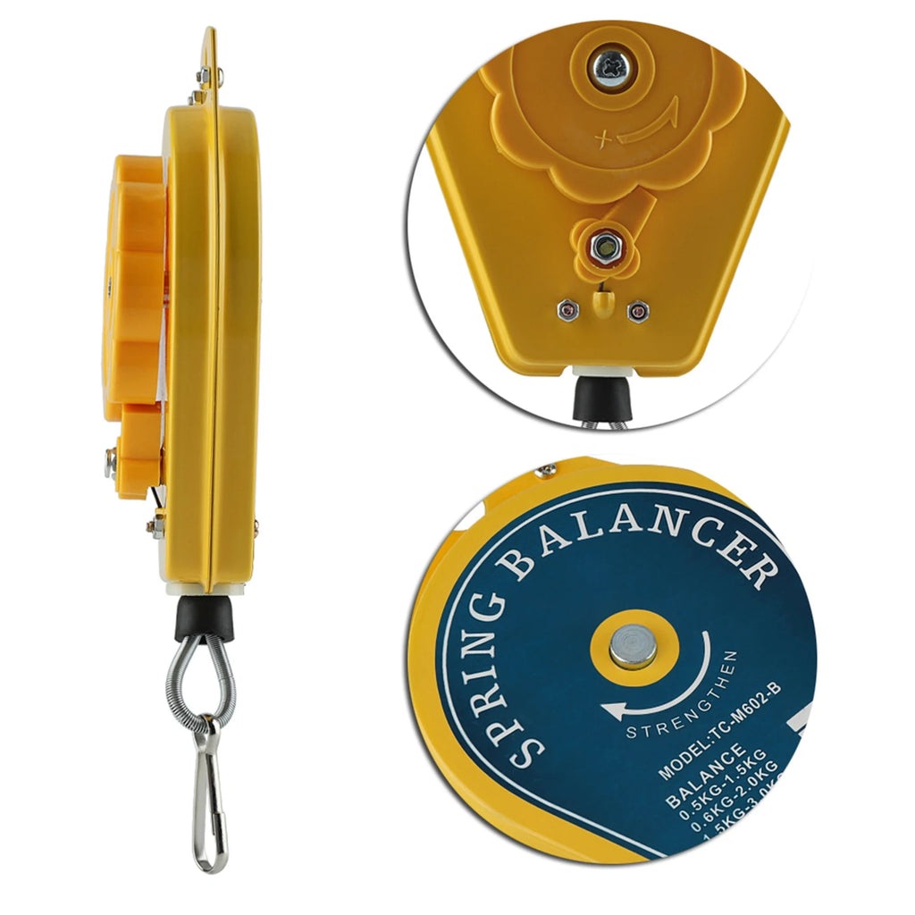 Retractable Spring Balancer Tool Fixture Holder Hanging with Fittings Accessory Spring Balancer Hanging Holder Spring Balancer