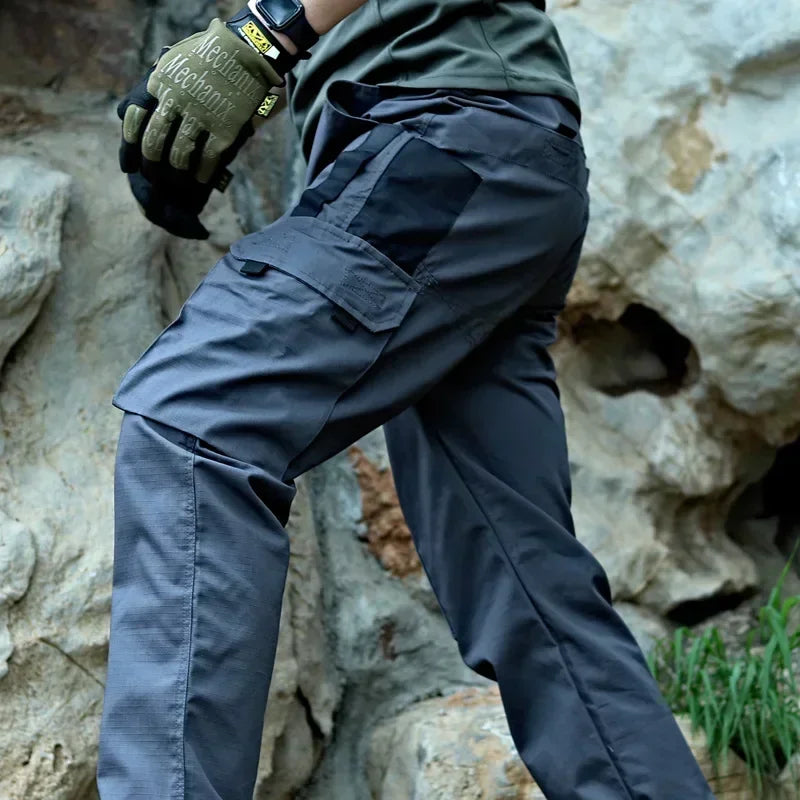 Tactical Pants Big Multi-pocket Men New Work Cargo Pants Spring Autumn Waterproof  Ripstop Hiking Trousers Loose Brand Joggers