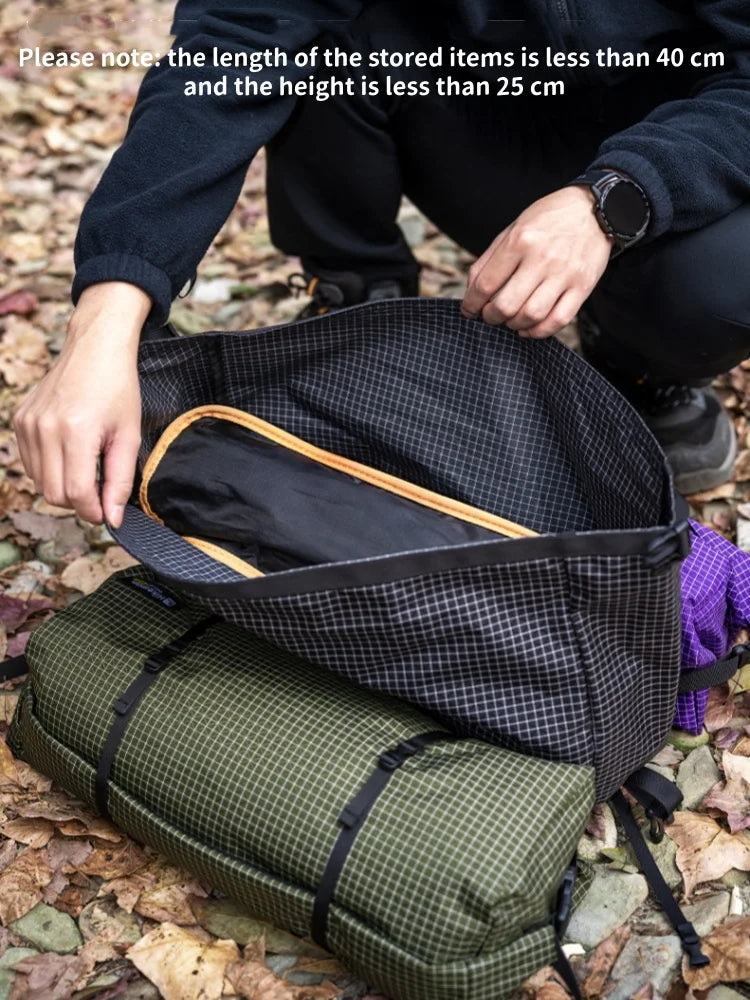 HIKEMAN 12L Backpack Top Bag Ultralight Waterproof Roll Storage Pouch Outdoor Hiking Camping Backpack Extension Pocket