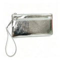 Women Genuine Leather Clutch Purse 3 Zipper Pockets Wrist Strap Wallet 2026 New Cow Leather Phone Pouch