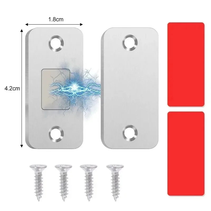 20/1Set Invisible Magnets Cabinet Catches Strong Magnetic Door Stopper Patch Adhesive Furniture Drawer Window Door Closer Latch