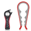 5-in-1 Jar Opener Multifunctional Non-slip Can Opener Bottle Opener Kit with Silicone Handle Kitchen Accessories Kitchen Gadgets