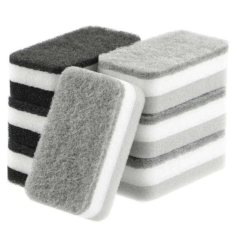 10/20/50Pcs 3-Layer Car Wash Sponges with Dual-Sided Design Soft Microfiber Auto Detail Cleaning Sponge Pad Absorbent Scrub Tool