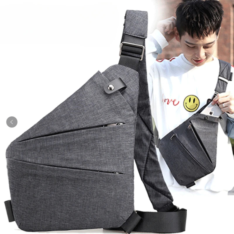 Right Shoulder Bag Chest Bag Men's Lightweight Large Capacity Crossbody Bag Miscellaneous Storage Shoulder Bag Purses Handbag
