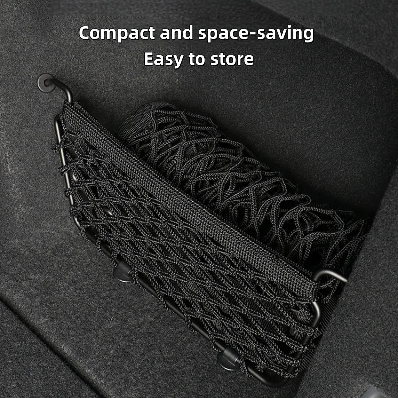 For Infiniti QX60 trunk net pocket double-layer nylon luggage storage pocket 2014-2025 car interior accessories