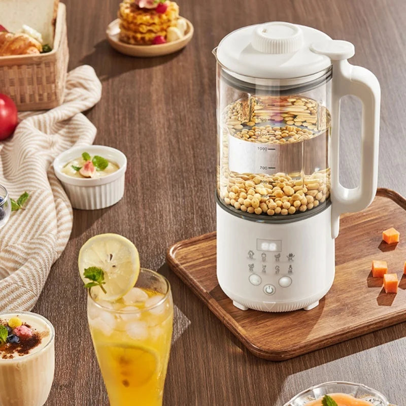 120W 1500ml Soy Milk Maker Multifunctional Small Miniature Automatic Nut Milk Maker Blender For Home 220V