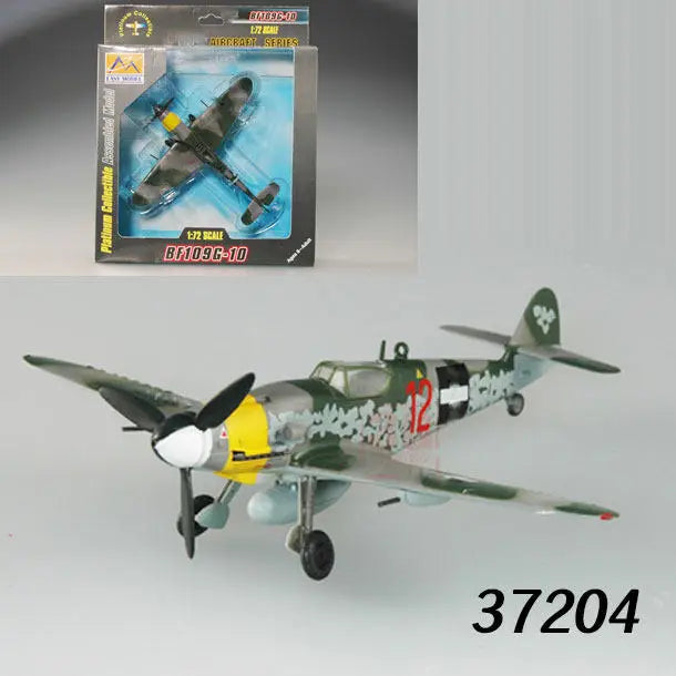 Easymodel 1/72 Scale Finished Military Aircraft Model Fighter Helicopter WWII and Modern Propeller Plane for Collection Display