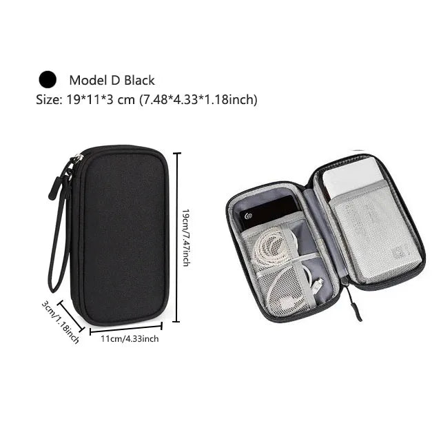 Travel Cable Bag Portable Digital Storage Pouch Waterproof Electronic Accessories Storage Bag Travel Cable Organizer Bags