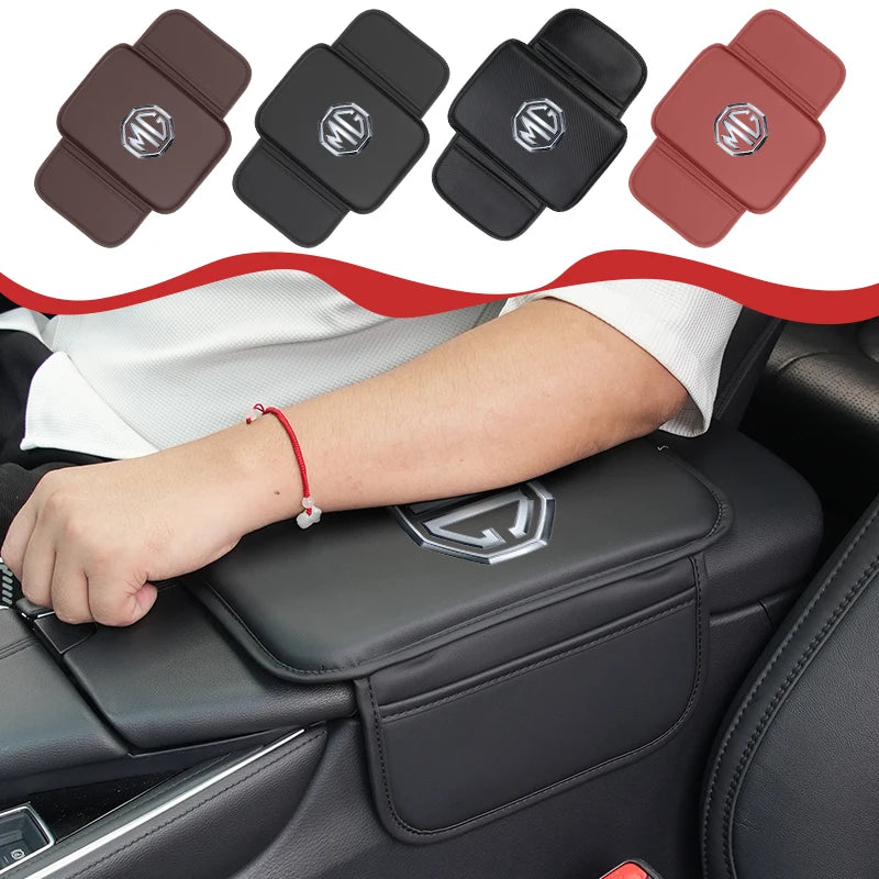 Car Armrest Cushion Console Protector Cover Elbow Storage Pad For Morris Garages MG 6 3 5 7 TF ZR ZS HS GS GT Hector RX5 RX8 350