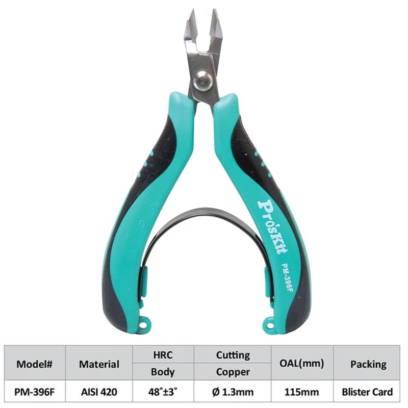 Pro'skit Stainless Steel Precision Cutting Pliers Side Cutter Suitable for Electronics Jewelry Fishing Professional Tools Pliers