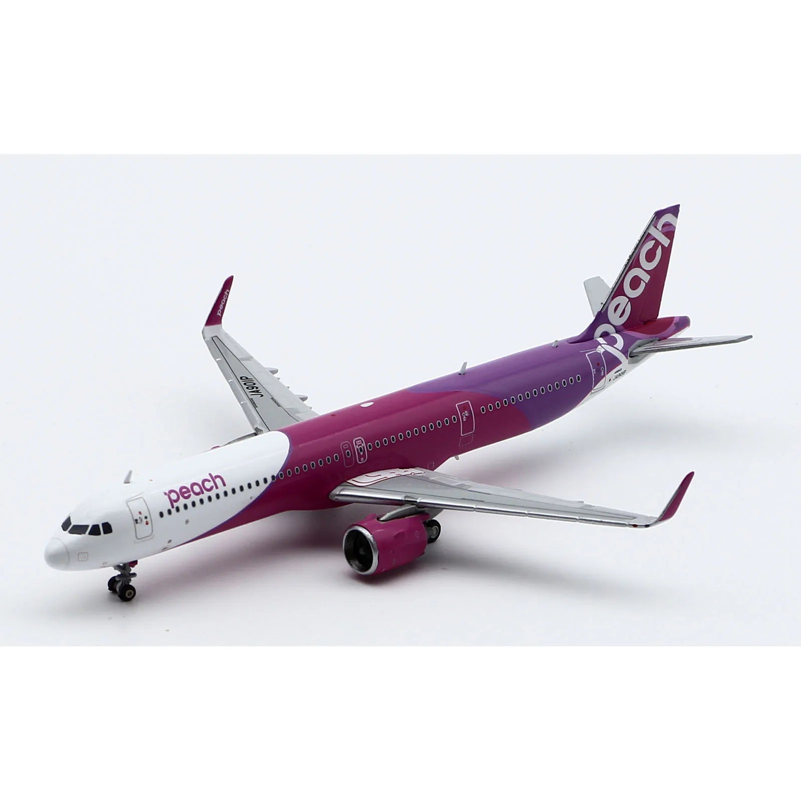 EW421N014 Alloy Collectible Plane Gift JC Wings 1:400 Peach Airlines Airbus A321neo Diecast aircraft Jet Model JA901P With Stand