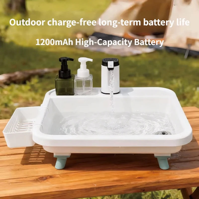 Outdoor Camping Portable Sink Multifunctional Camping Sink With Electric Water Pump Suitable For Outdoor Travel And Family Use