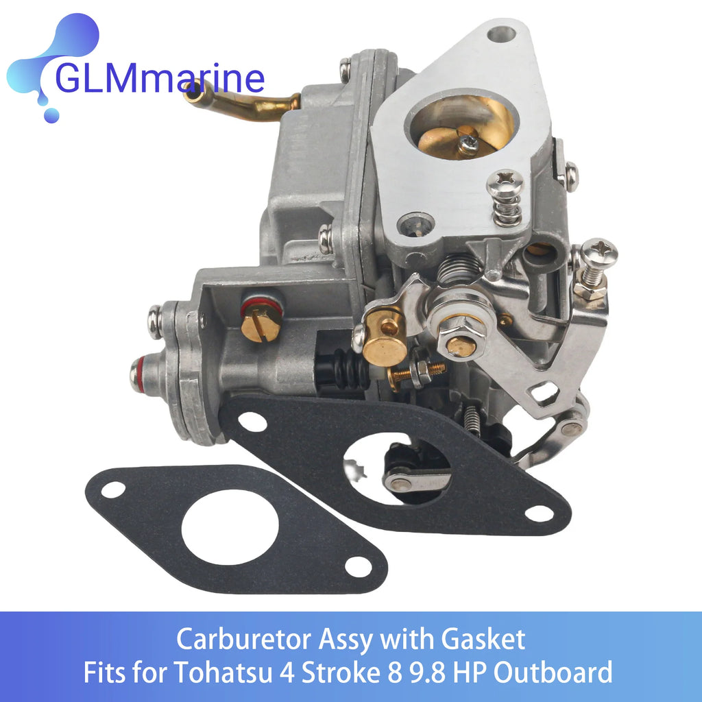 For Tohatsu 4 Stroke 3DP-03100-2 Carburetor Assy with Gasket 3V1-02011-0 MFS NSF 8 9.8 HP Outboard Engines 3V1-03100 3V1-02011