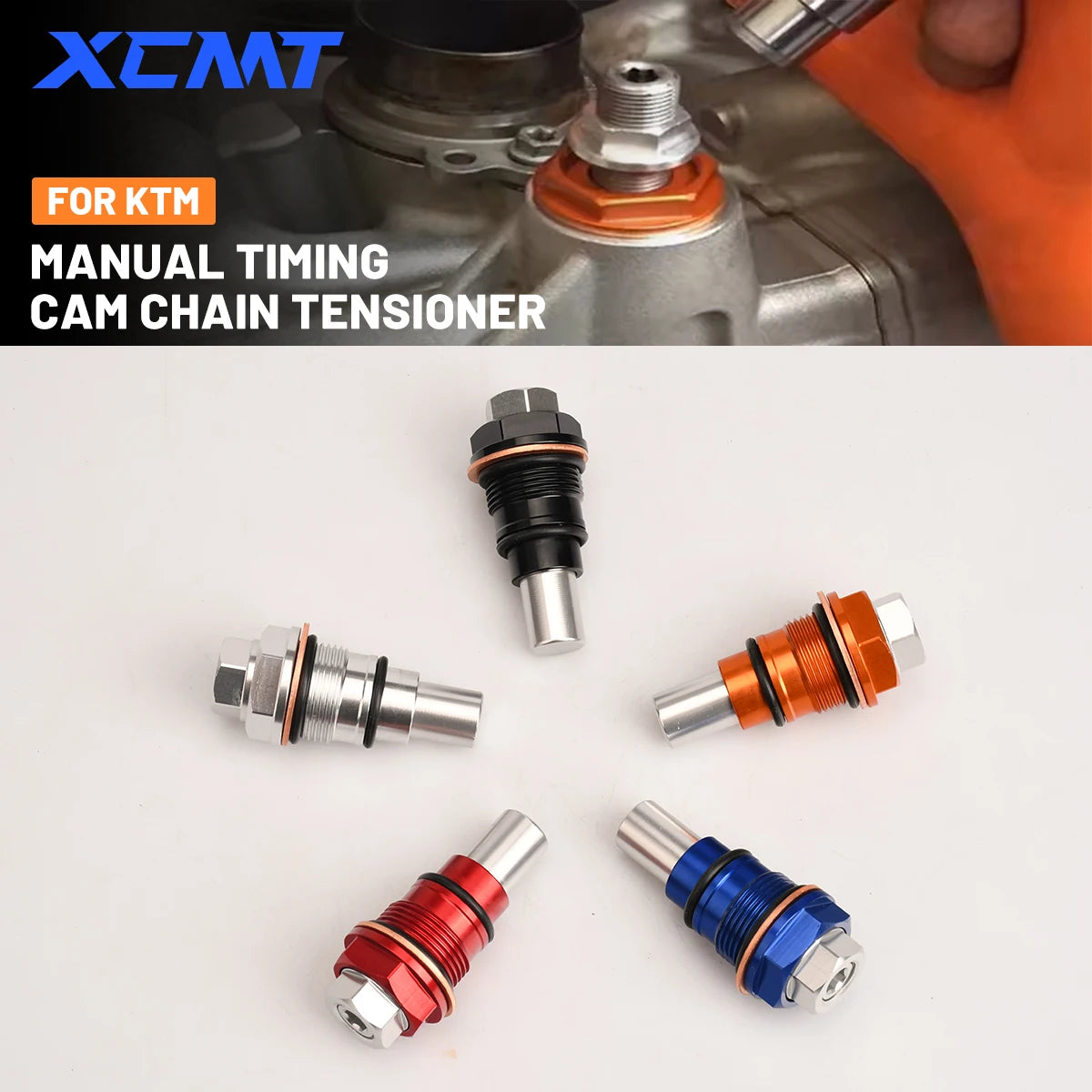 Timing Cam Chain Tensioner For KTM 250 350 450 530 EXC EXC-F XC-W XCF SXF SXS-F XCF SIX-DAYS Motorcycle Adjuster Holding Bolt