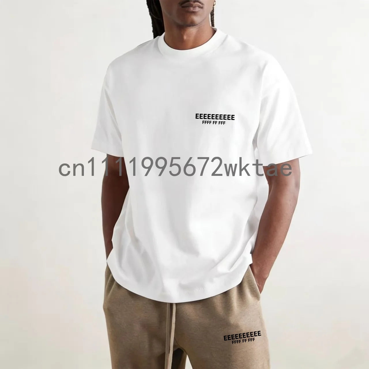 25SS Men's Two Piece Outfit Set Luxury Design Silicone Letter Logo T-shirt Sports Suit High Street Couple Oversized Jogging Set