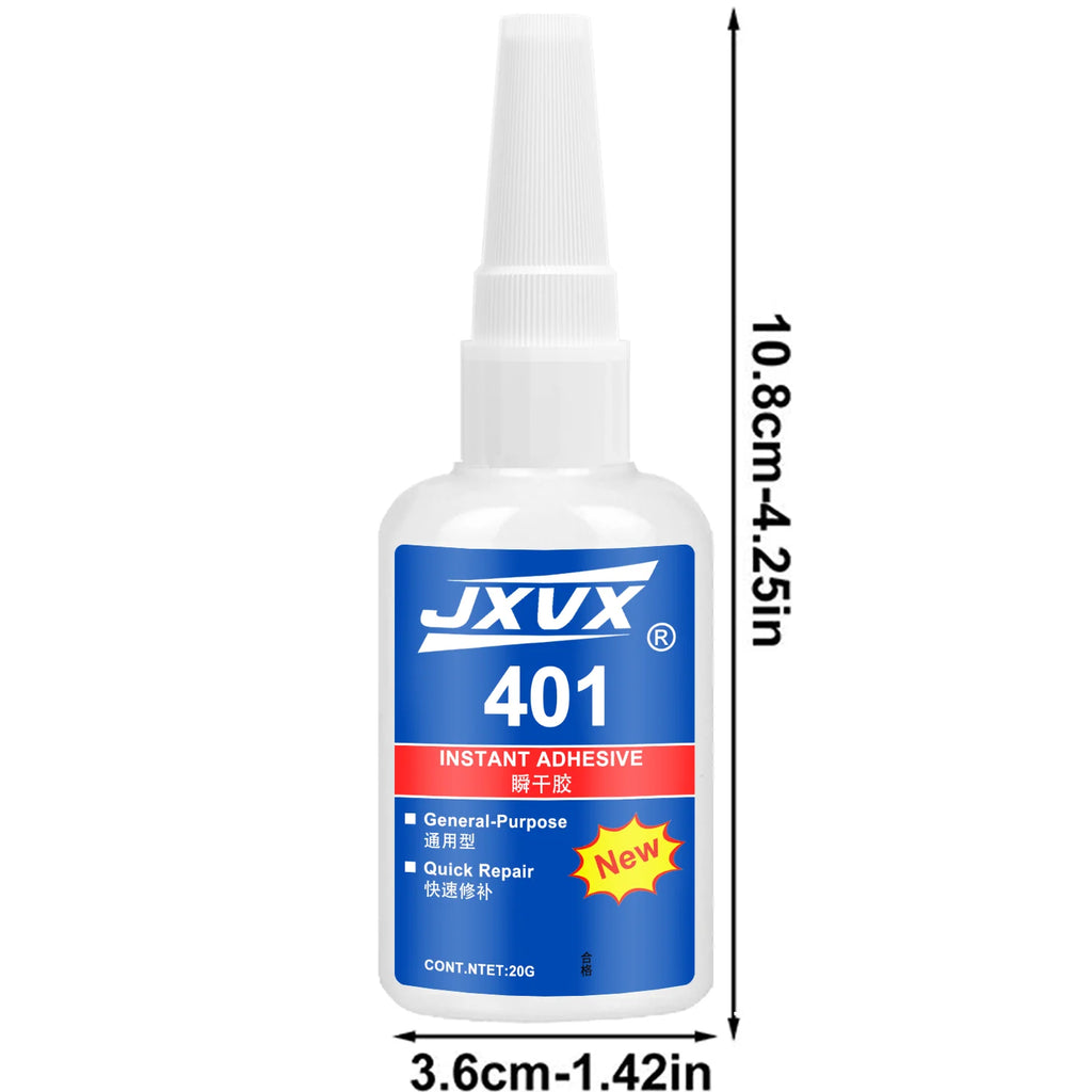 JXVX Super Glue for Cars and Trucks 20g - Heavy Duty Automotive Adhesive for Interior Exterior Trim, Badges, Bumpers, Decals.