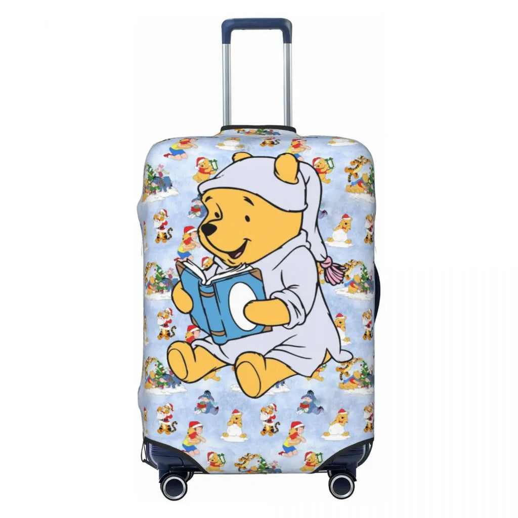 Custom W-Winnie Anime The Pooh Luggage Cover Fashion Suitcase Protector Covers Suit For 18-32 inch