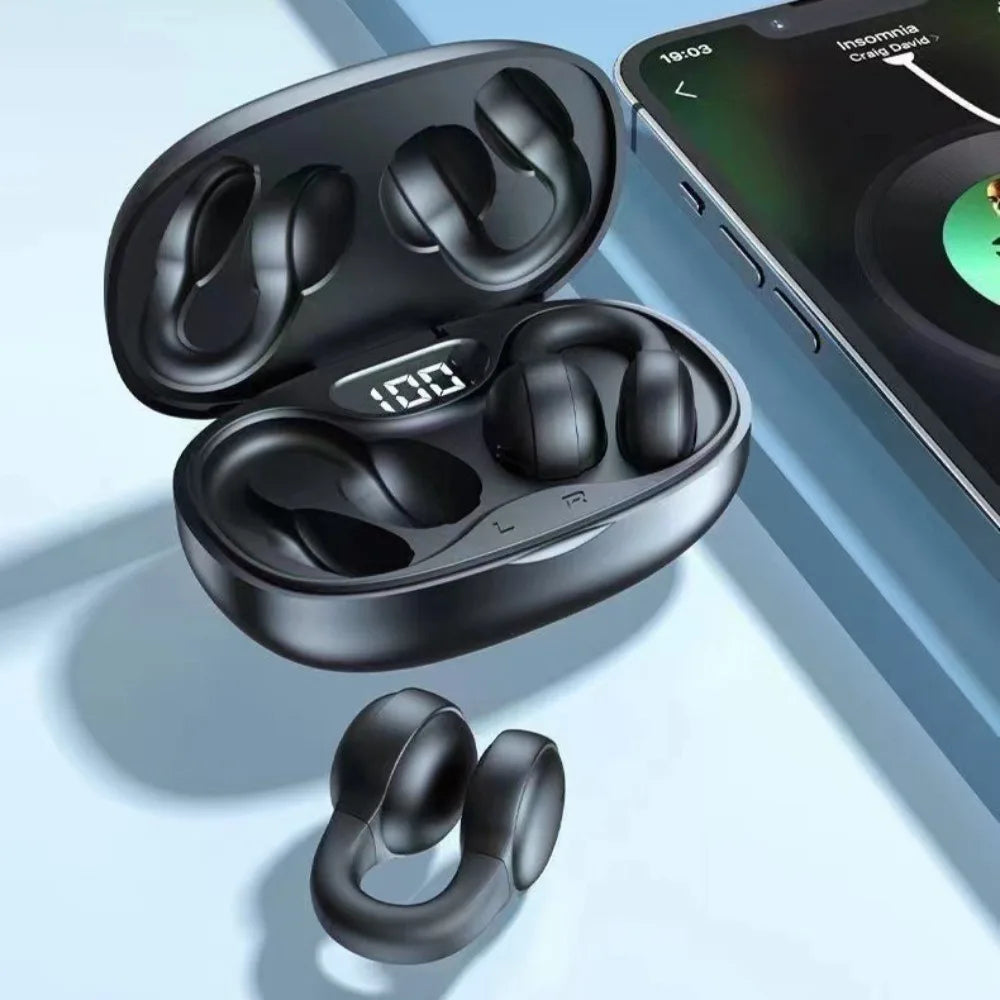 X58 Wireless Earphones Noise Reduction Bluetooth LED Display in-Ear Earbuds Touch Control Headset with Mic