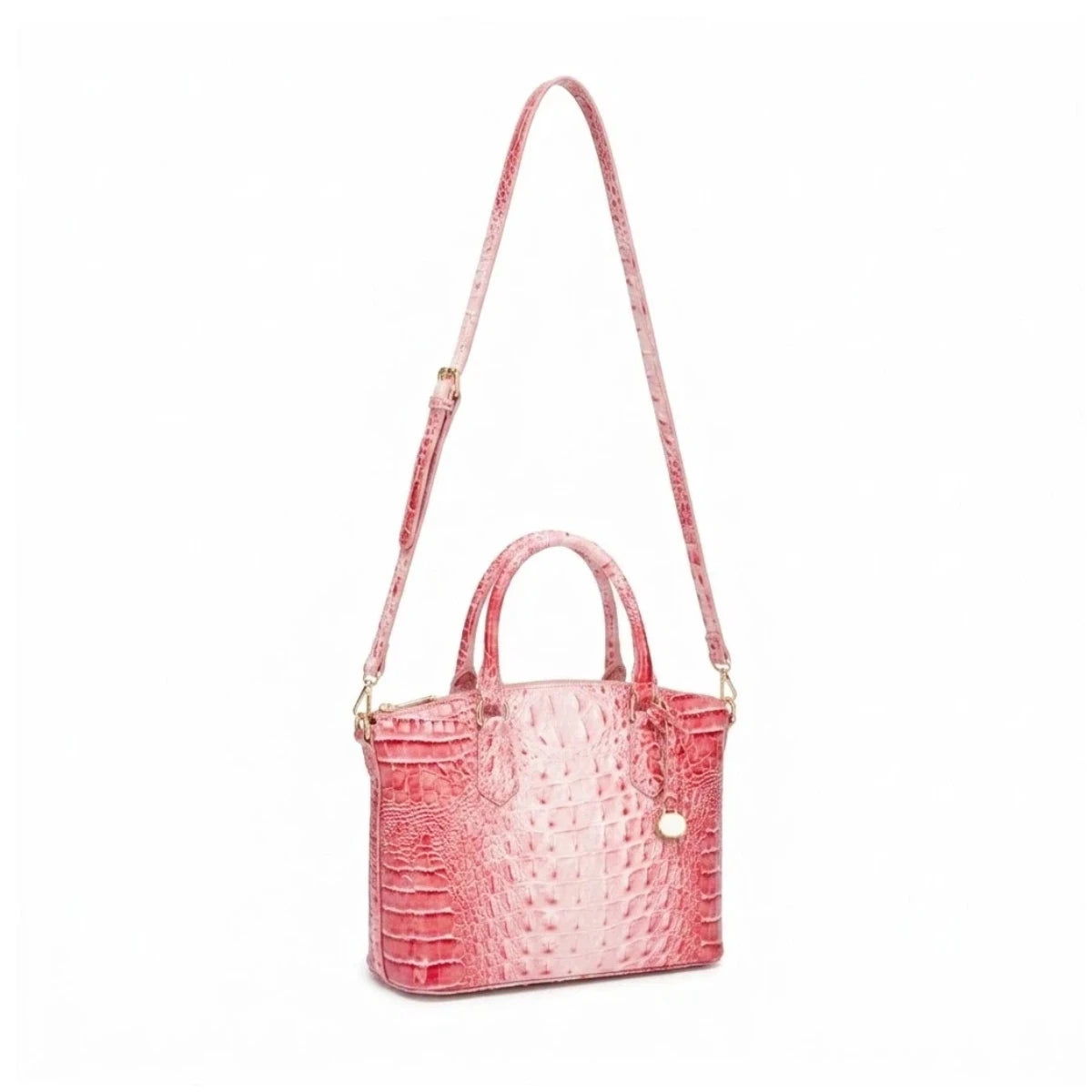 Embossed Dome Tote Bag for Women Convertible Top Handle Shoulder Bag with Detachable Strap Zipper Closure Lightweight Portable Daily Purse Ideal for Outdoor Hiking Camping Travel Weekend Getaway Daily Commute Casual Outing an