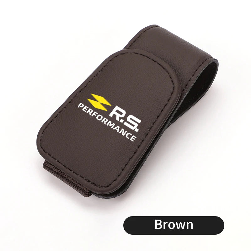 Magnetic Car Glasses Holder Sunshade Platep Card Ticket Clip For Renault Arkana Captur Twingo Talisman RS Line Logan Duster