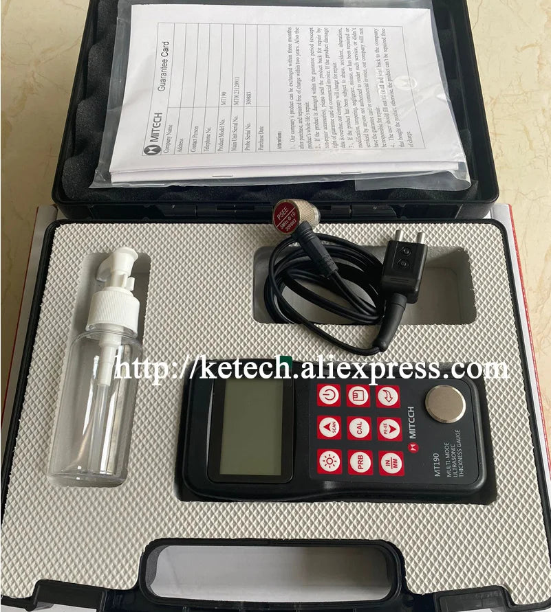 MITECH Ultrasonic Thickness Gauge Meter Test For NDT Non-Destructive Testing MT150 MT160 MT180 MT190 MT200