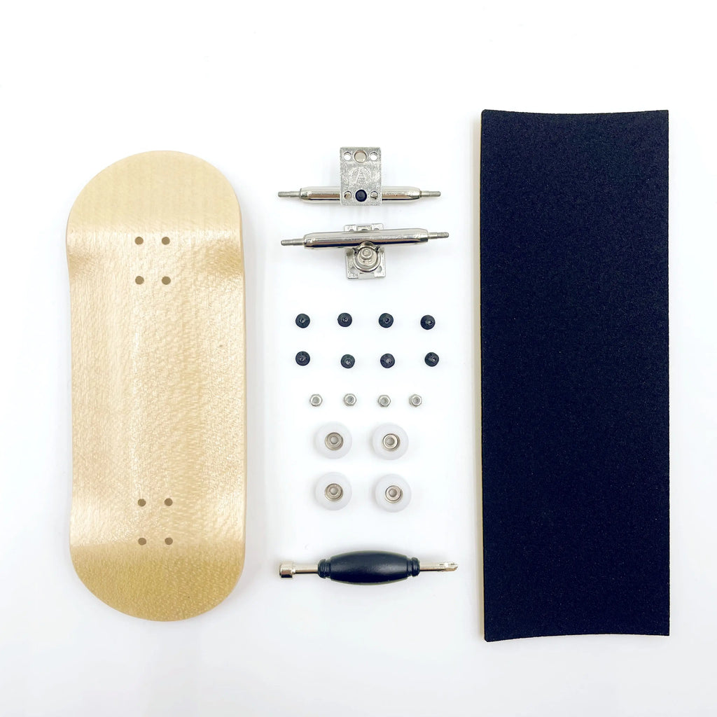 34mm Complete Fingerboard Handmade Deck Single Axle Truck CNC Bearing Wheels