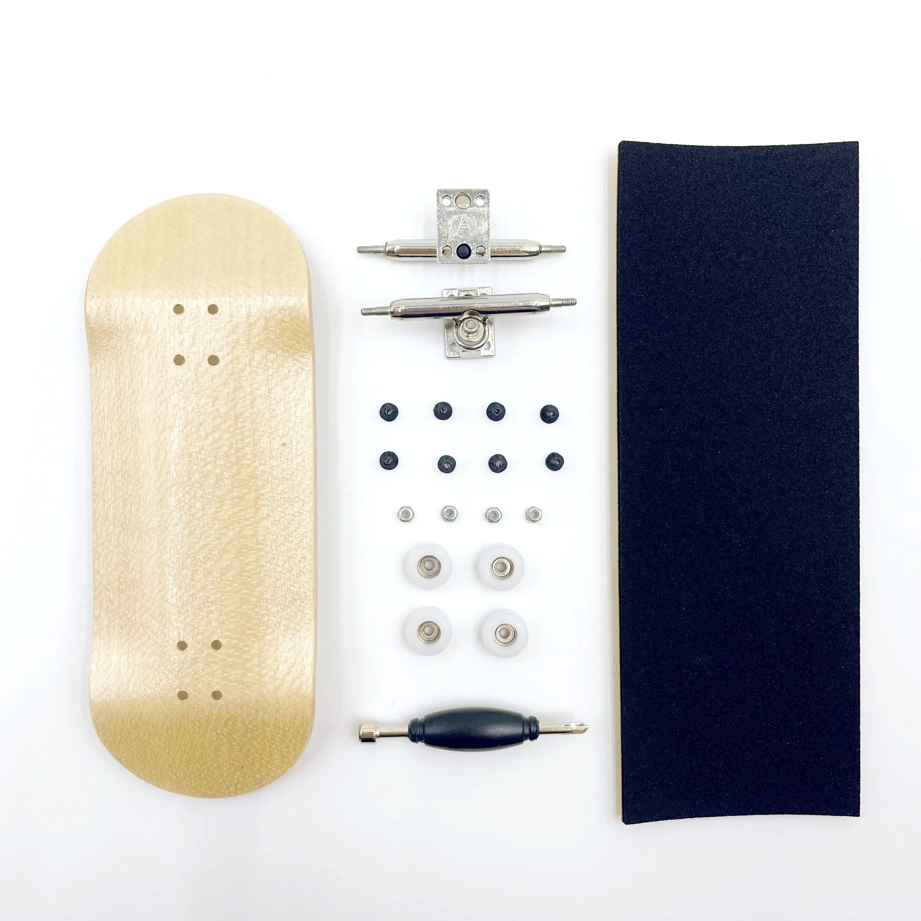 34mm Complete Fingerboard Handmade Deck Single Axle Truck CNC Bearing Wheels