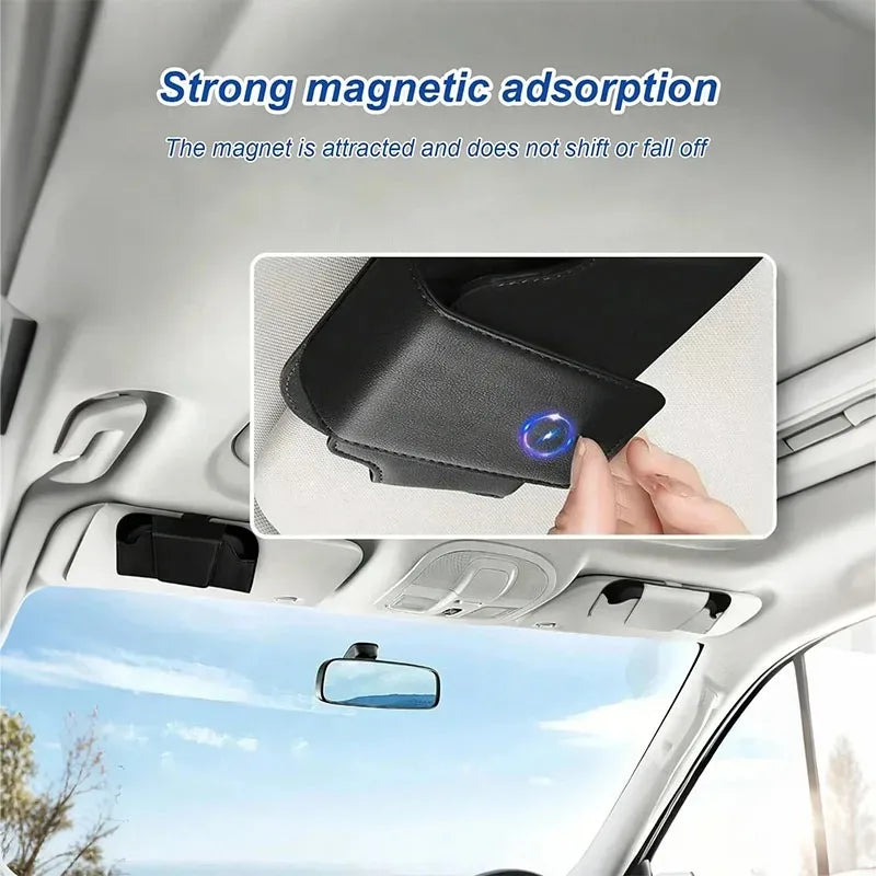 Car sun visor glasses bag wear-resistant sunglasses holder for  Peugeot 408 4008 308 3008 Rifter 5008 508 2008 208 301 RCZ 407