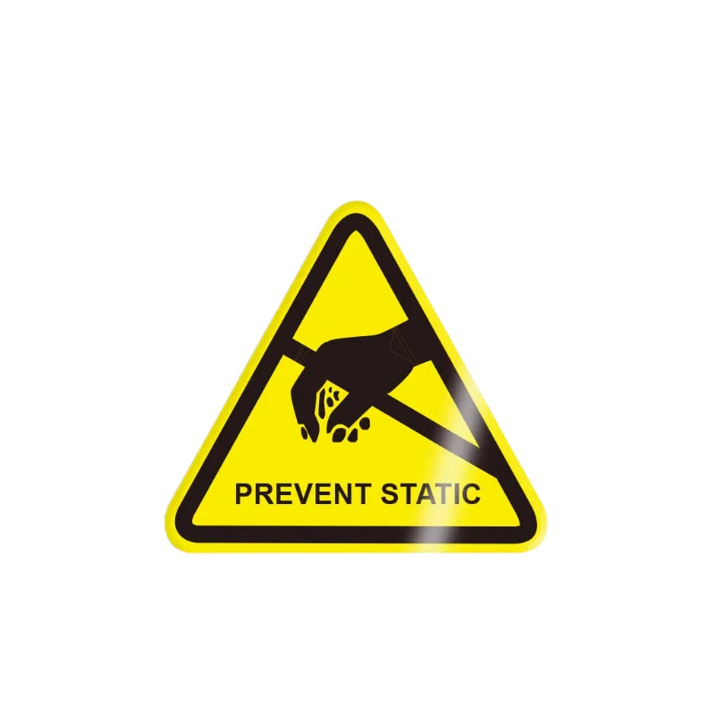 10Pcs 50X50Mm Safety Warning Signs, Workshop Production Safety Warning Signs, Hazard Warning Signs