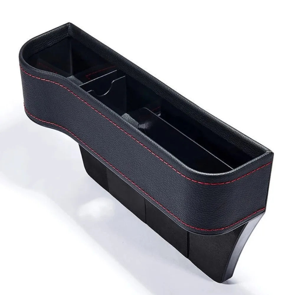 PU Leather Car Seat Gap Filler Storage Box Large Capacity Durable Auto Seat Slit Card Pocket Multifunction Car Crevice Pocket