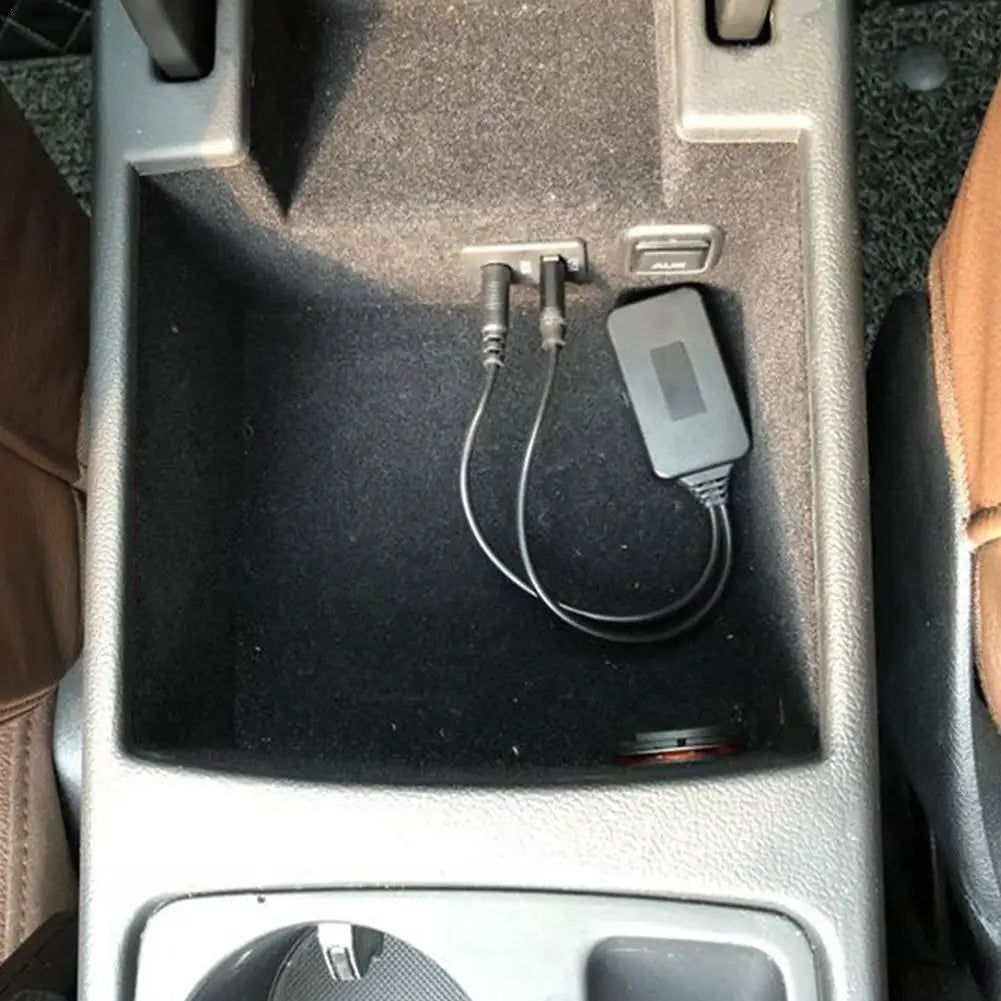 Car AUX Bluetooth Audio Cable Adapter Tools Charger Adapter Connecting Cigarette Lighter For BMW E90 E91 E92 Auto Accessories