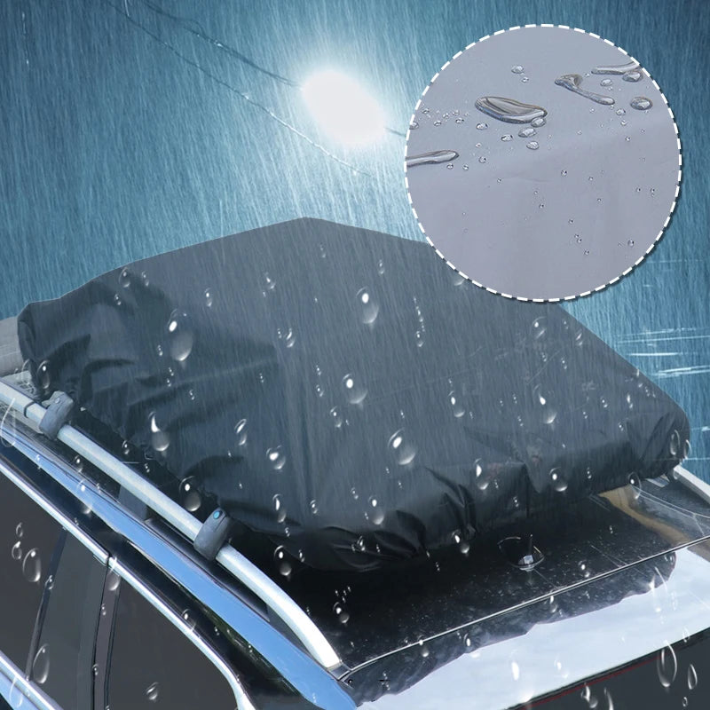 Multi Size Car Roof Rack Cover 210D Oxford Cloth Car Roof Travel Bag Waterproof Rain Cover Luggage Cargo Covers For Off-Road SUV