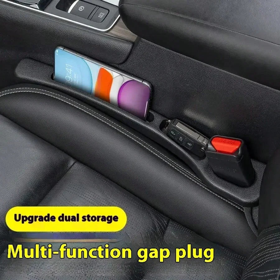 Car Seat Gap Plug With Anti-leak Strip and Storage Compartment; Car Seat Gap Preventer and Filler; Universal Car Interior Decoration Product.