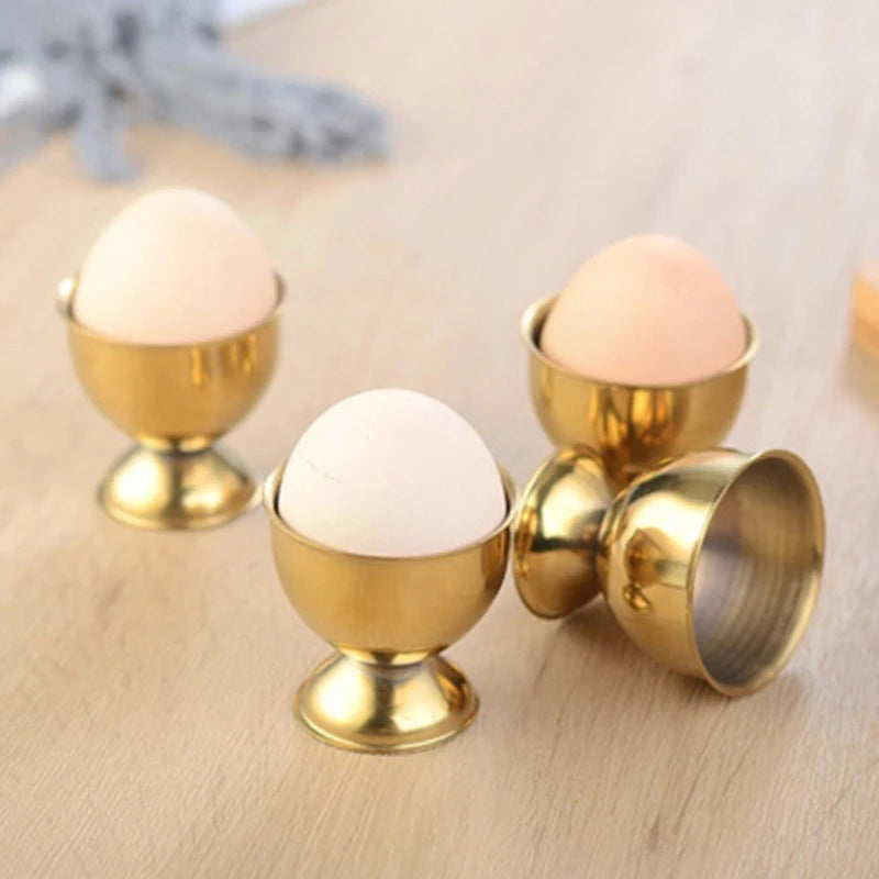 Stainless Steel Soft Boiled Egg Cups Egg Holder Tabletop Cup Kitchen Tools Sets Breakfast Steam Rack Mold For Eggs Poach