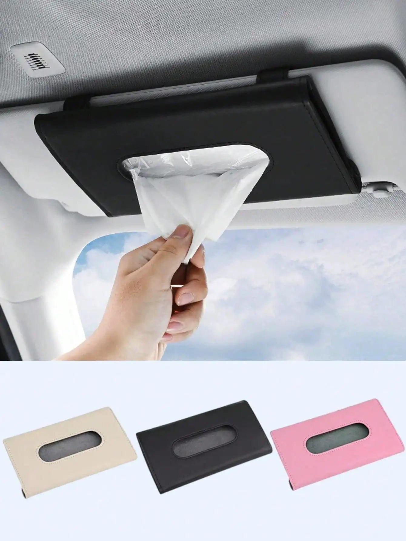 Universal Car Sun Visor Tissue Box — An In-Car Item That Combines Convenient Tissue Extraction and Multi-Functional Storage