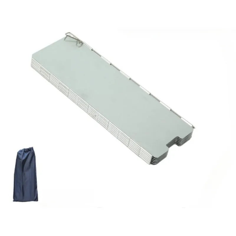 Ultralight 8/10/12/14/16 Panel Outdoor Foldable Windshield Camping Stove Windshield Foldable Gas Stove Wind Shield