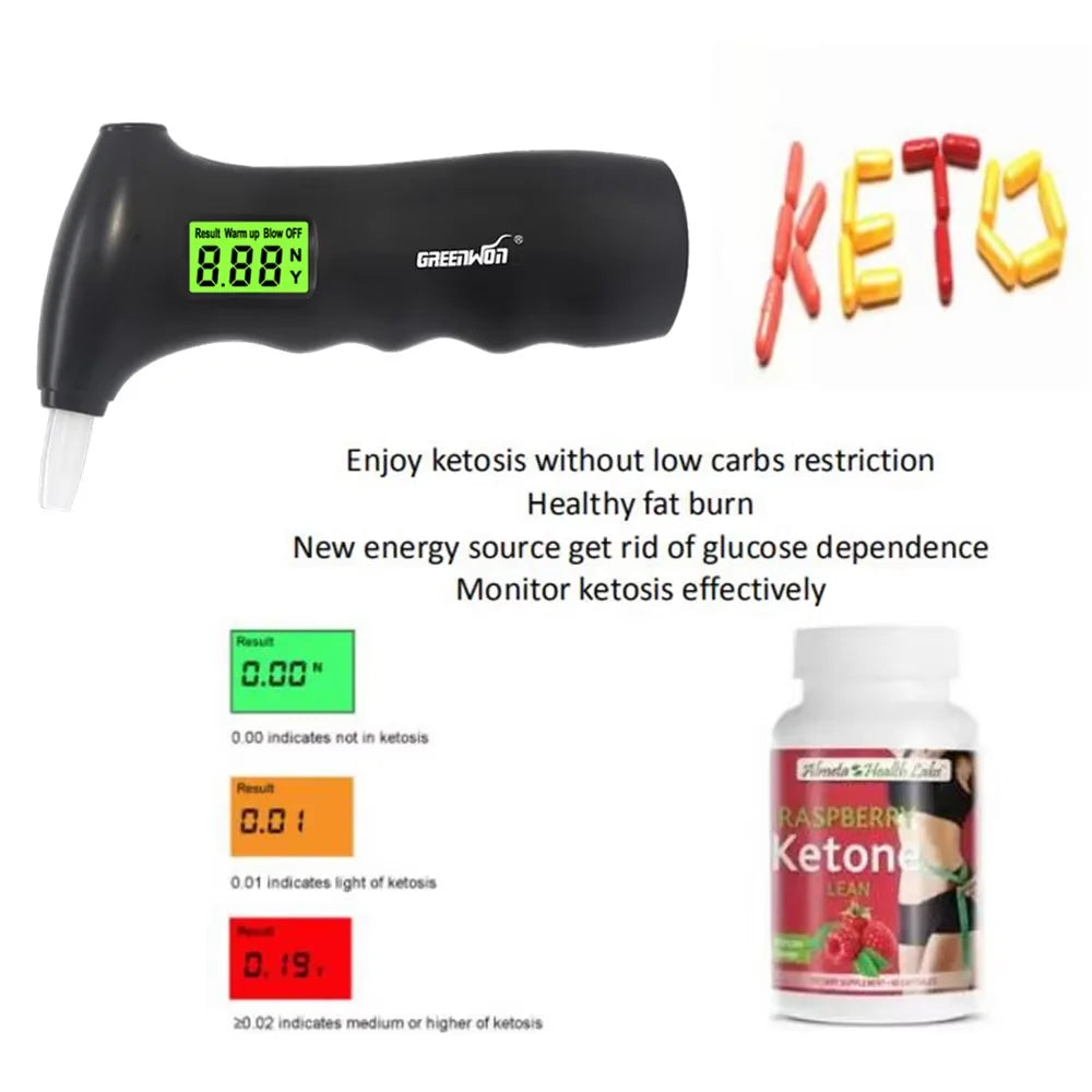 GREENWON breath ketone measuring machine analyzer for fat burn weight loss Ketogenic Diet keto tester