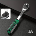 72-Tooth  Ratchet Set 1/4", 3/8" & 1/2" Drive - Premium Chrome Vanadium Steel Construction & Chrome Plated Finish