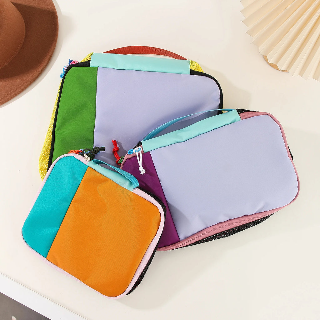 Spring and Summer Dopamine Storage Bags 3Pcs Large, Medium, and Small Sizes for Commuting and Business Trips Toiletry Bag