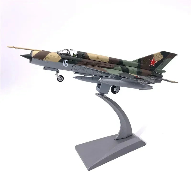 1/72 Scale Soviet Union Airforce MIG-21 Mig 21 Mig21 Fighter Air Force Diecast Aircraft Plane Model Alloy AirlineToy