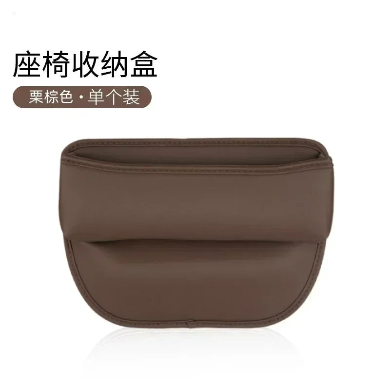Car Seat Side Gap Filling Storage Box Keys Card Cup Phone Holder USB Cable Hole Sundries Tidy Organizer Bag Interior Accessories