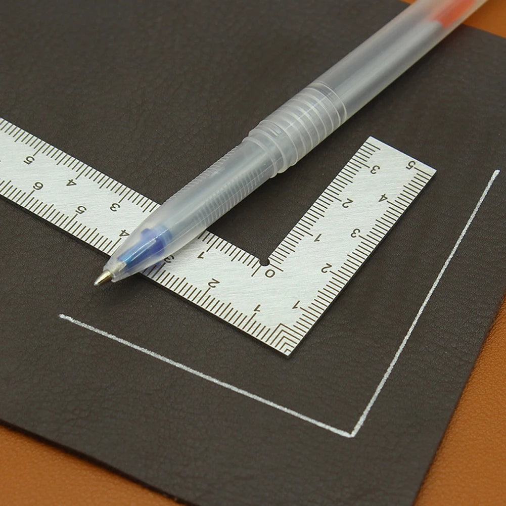 90 Degree Angle Ruler Stainless Steel L Shape Ruler Measuring Tool Metal Straight Woodworking Ruler Tools Right Angle Ruler