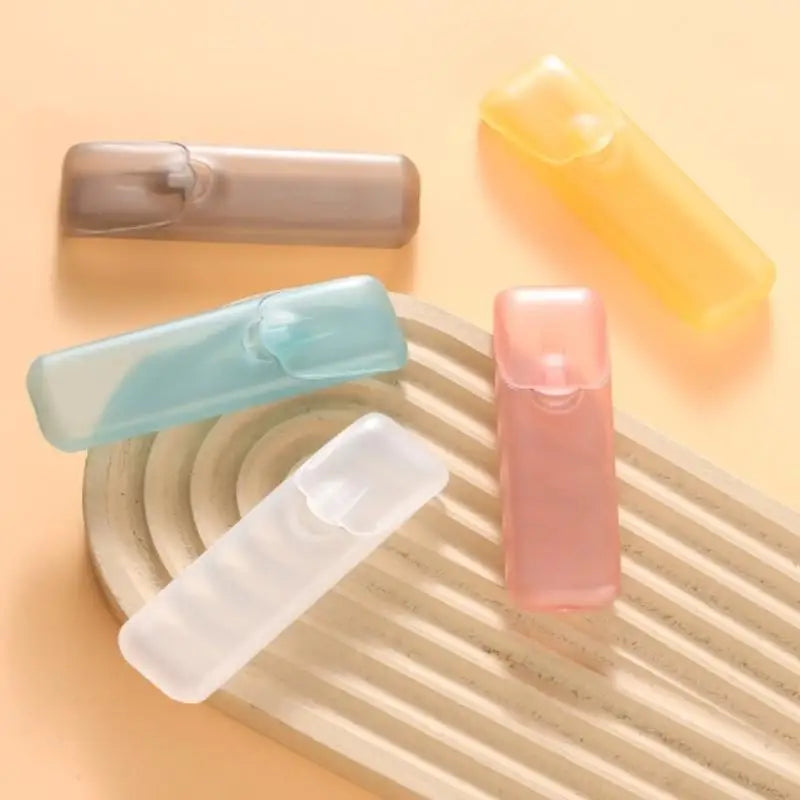 * New Sale Mini Storage Box Travel Portable Transparent Toothpick Cotton Swab Box For Outdoor Travel Kitchen Restaurant Supplies