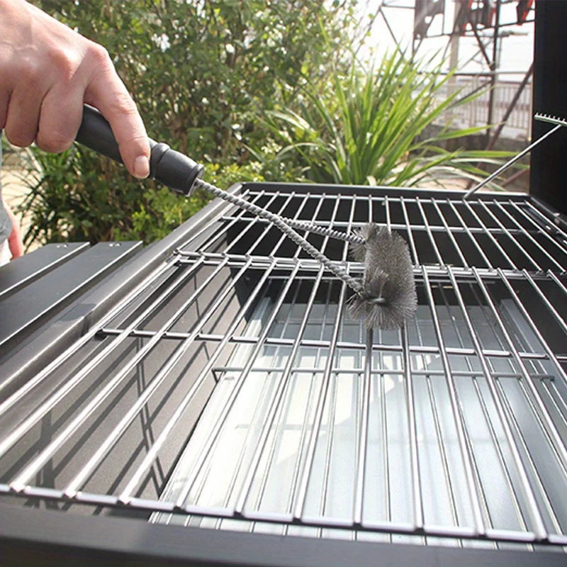 Premium Stainless Steel BBQ Grill Cleaning Brush - Durable, Rust-Resistant, Ergonomic Y-Shape for Deep Cleaning - Non-Stick