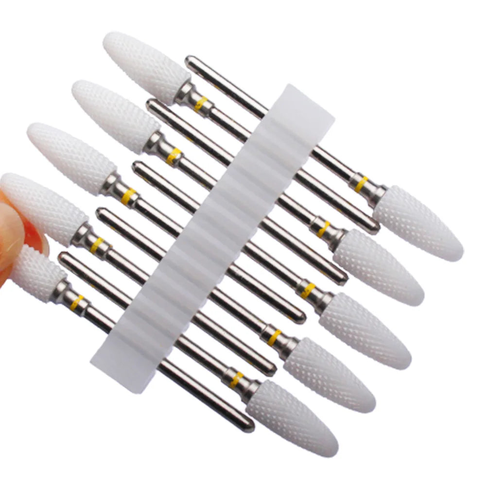 10pc Carbide Manicure Drills Nail Drill Bits Set Milling Cutters Kits Gel Polish Remover Files Electric Burr Tools Accesstries