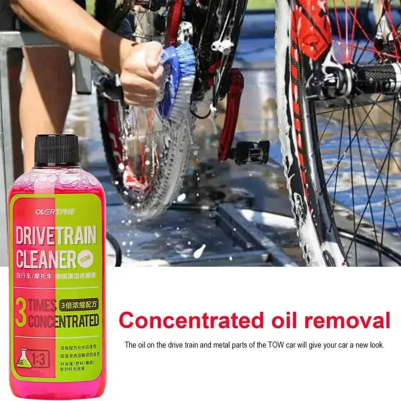 100ML Concentrated Bicycle Chain Cleaning Agent,Motorcycle Bike Drivetrain Cleaner Degreaser Mountain Bike Maintenance Tools