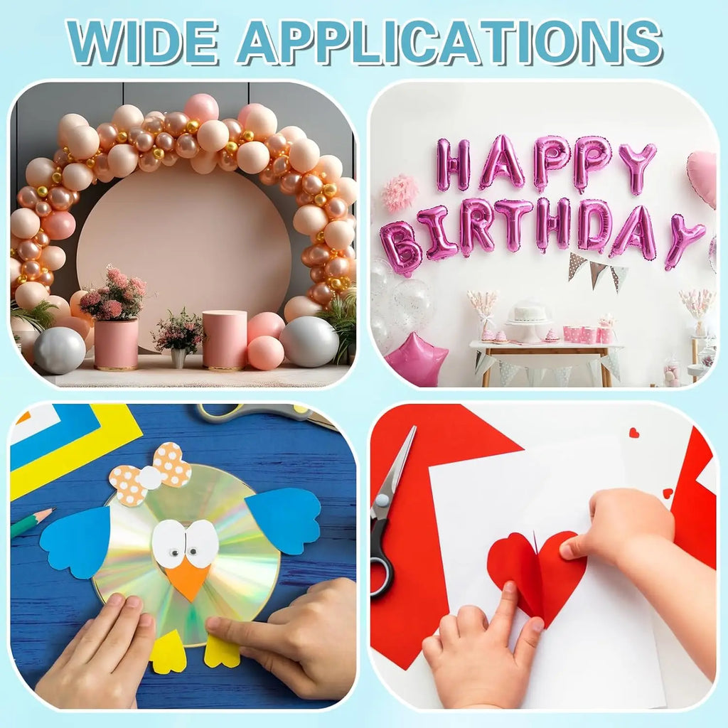 1000 Dot Double Sided Adhesive Poster Clear Glue Point Balloon Tape Round No Traces Adhesive Sticker  for Wedding Birthday Party