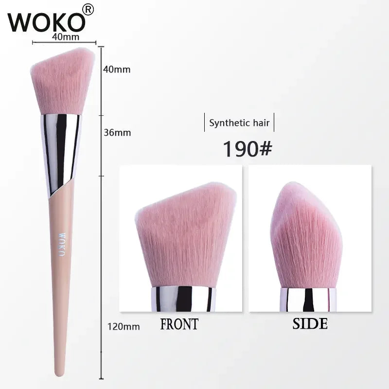 1pcs Makeup Brush Face Contour Powder Foundation Bronzer Cream Blush Eyeshadow Smudge Eyeliner Fashion Fenty Style Beauty Tool