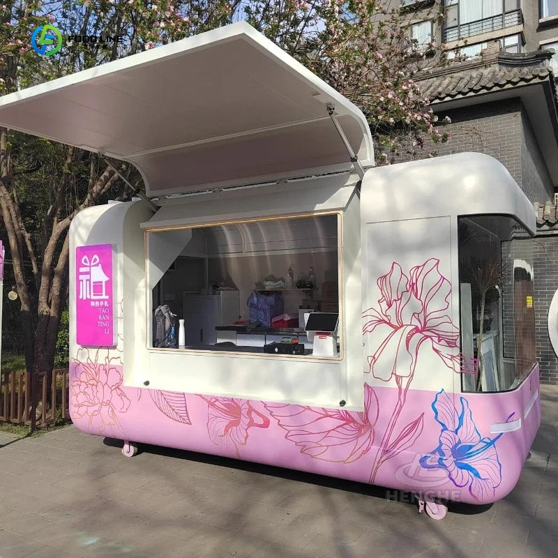 Mobile Kitchen Food Truck Fully Equipped Street Snack Catering Food Truck Cart Pizza Coffee Food Truck for Sale FL Customized